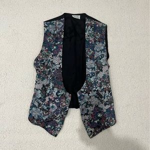 Vintage Tapestry Blazer Suit Vest